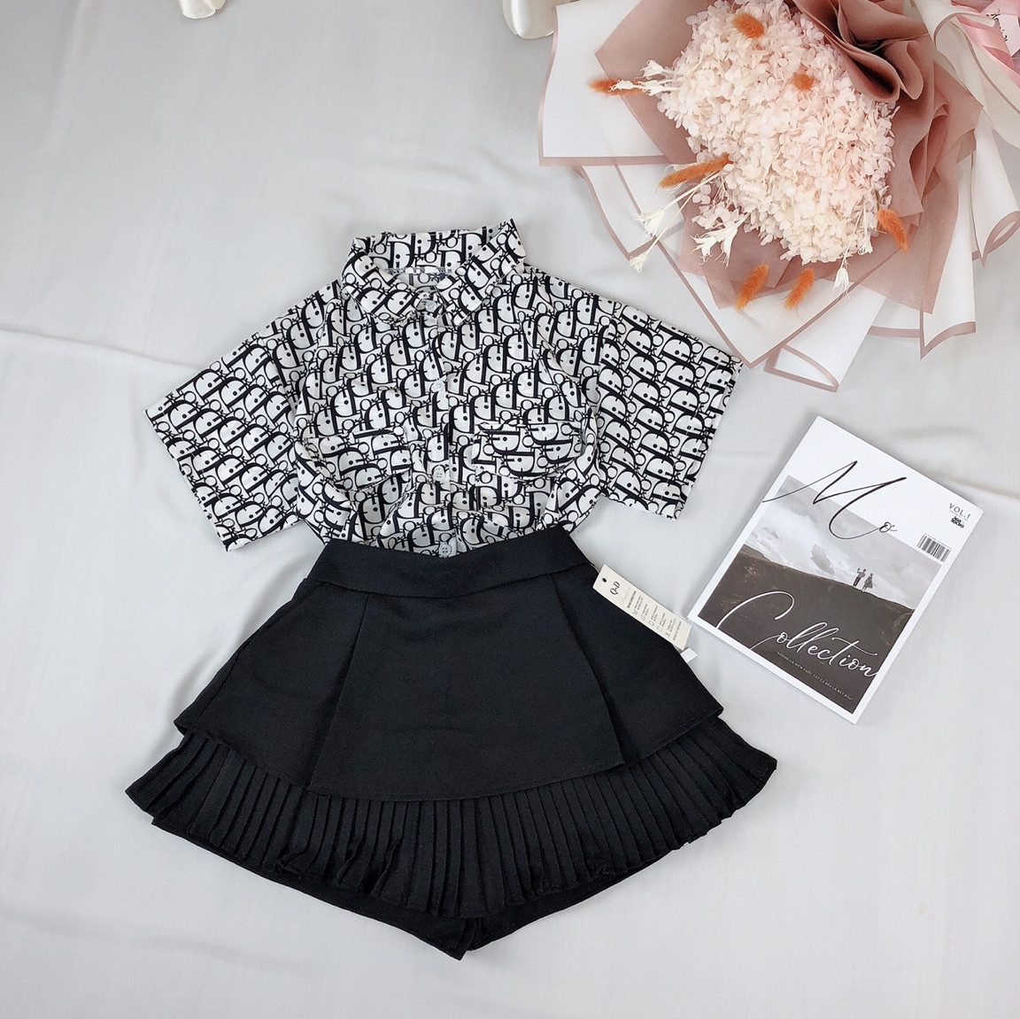 Sơ Mi In Chữ,Sơ Mi Hoa Văn Nữ,LY STORE