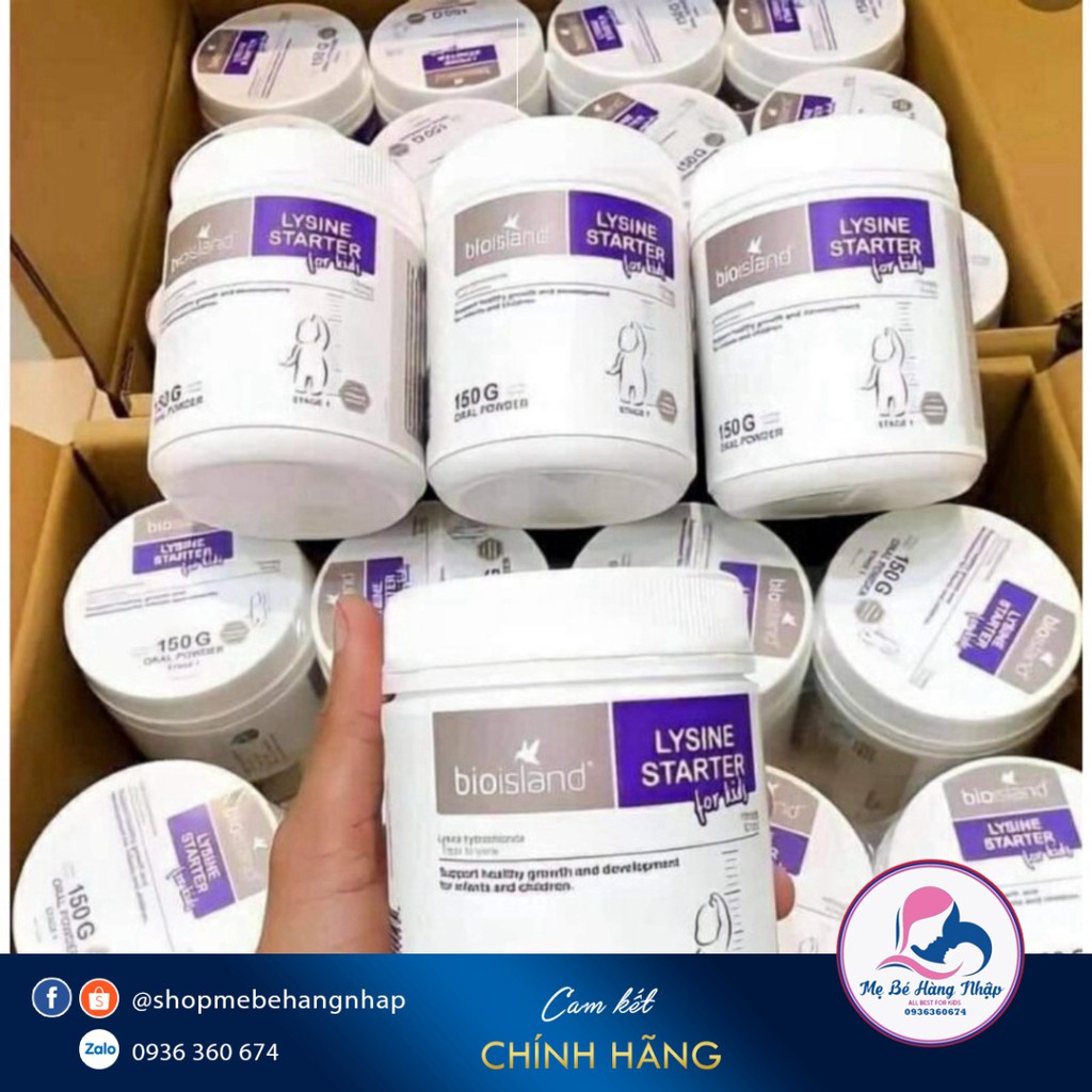 Lysine Bioisland dạng bột Úc giúp bé phát triển chiều cao