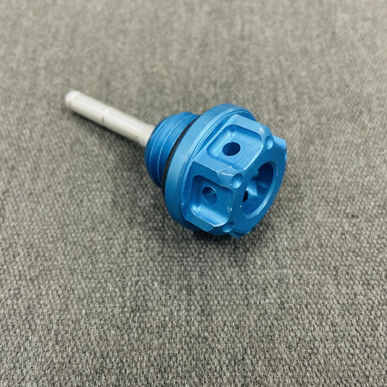 [NHỚ THĂM EM CHIỀU THỨ 7] TI THĂM NHỚT XE MÁY KIỂU 5 CẠNH  CAO CẤP (MÀU XANH DƯƠNG)