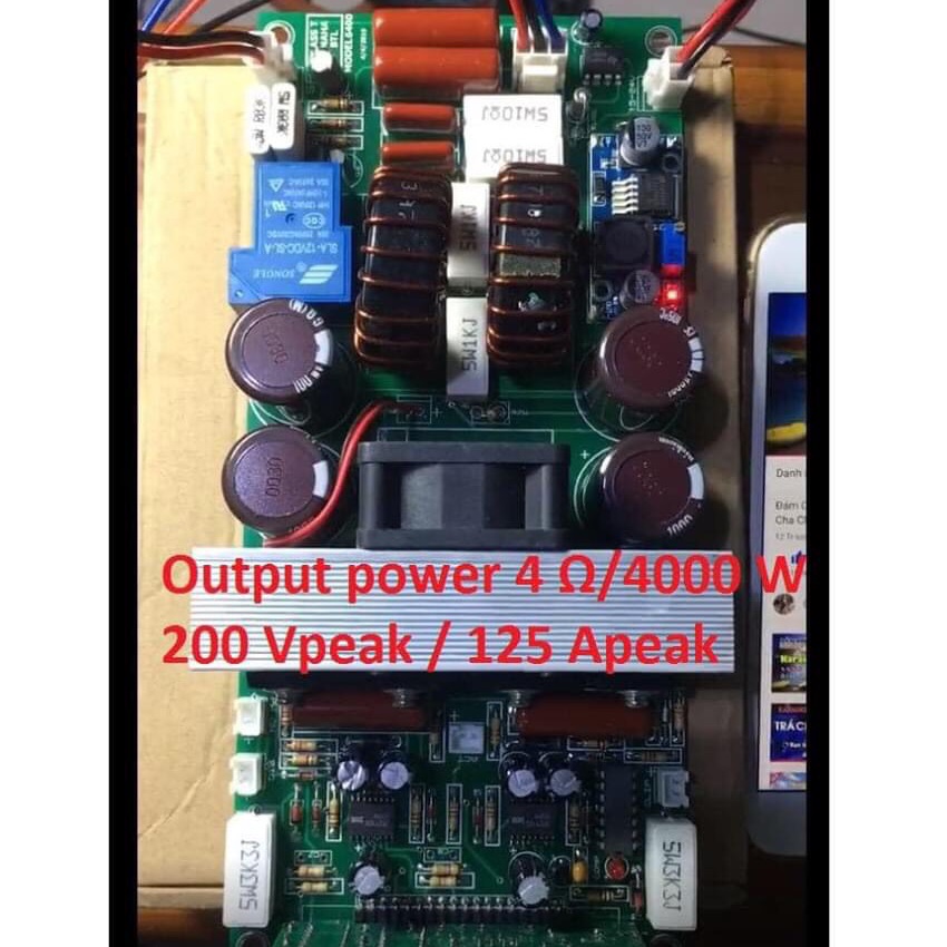 1 Mạch công suất cho sup ra loa 150v class D 4000w