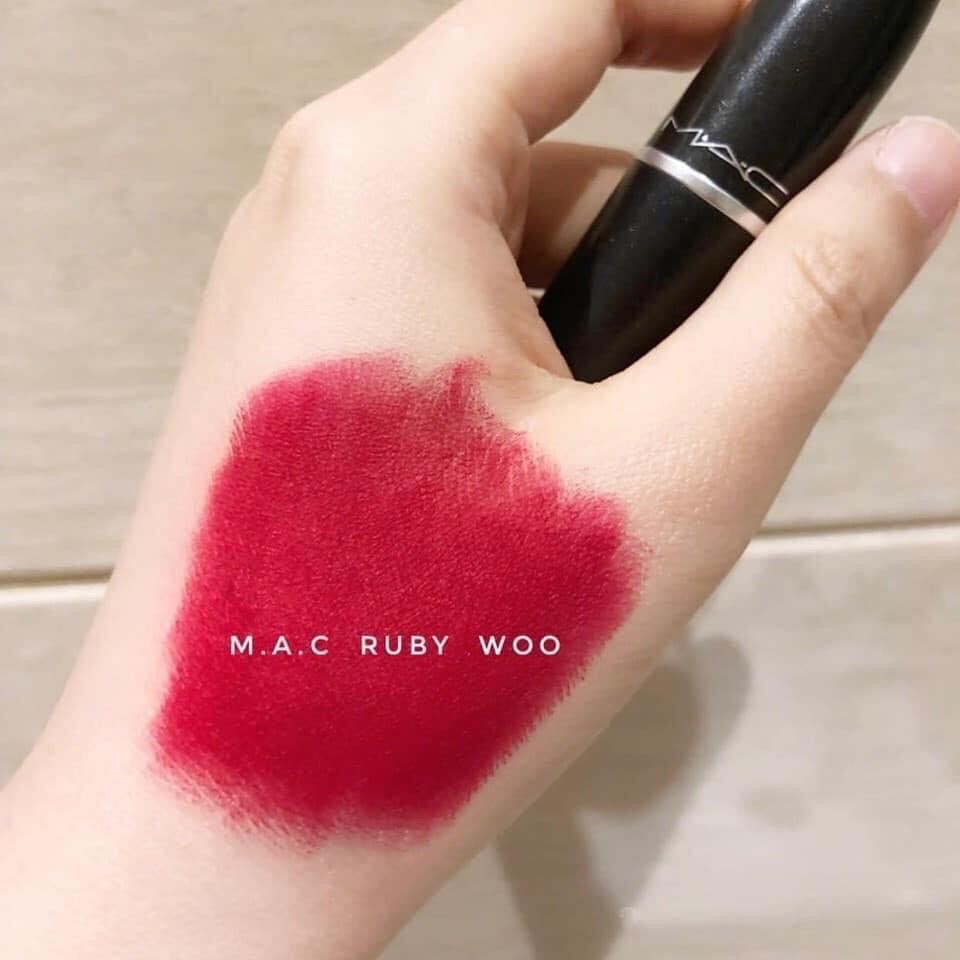 [FreeShip Max] - Son Ma.c Retro Matte màu Ruby Woo 707 (Đỏ Ruby) - Kiss cosmetics