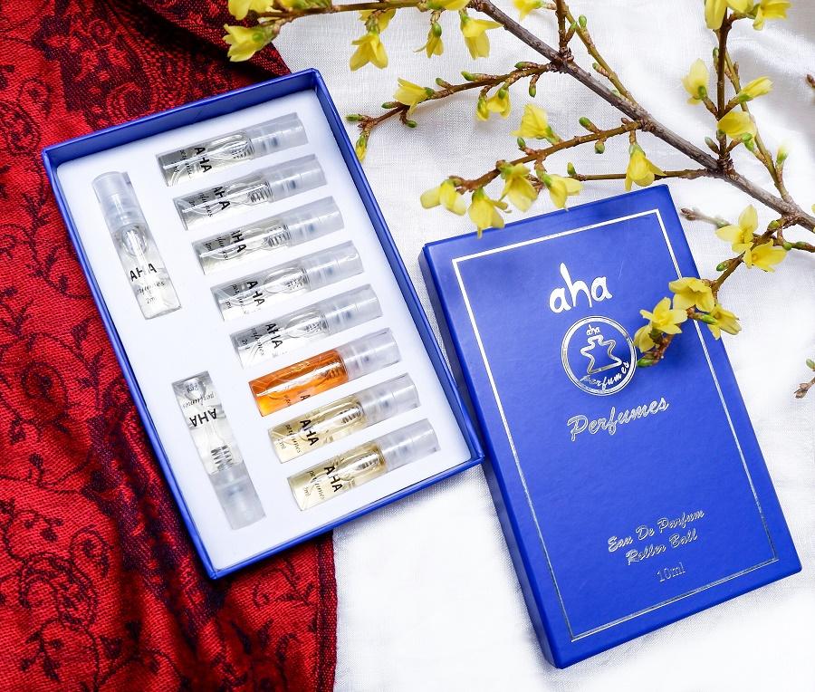 Set 10 nước hoa nam AHAPERFUMES (nước hoa mini) - dạng xịt - lưu hương 8h