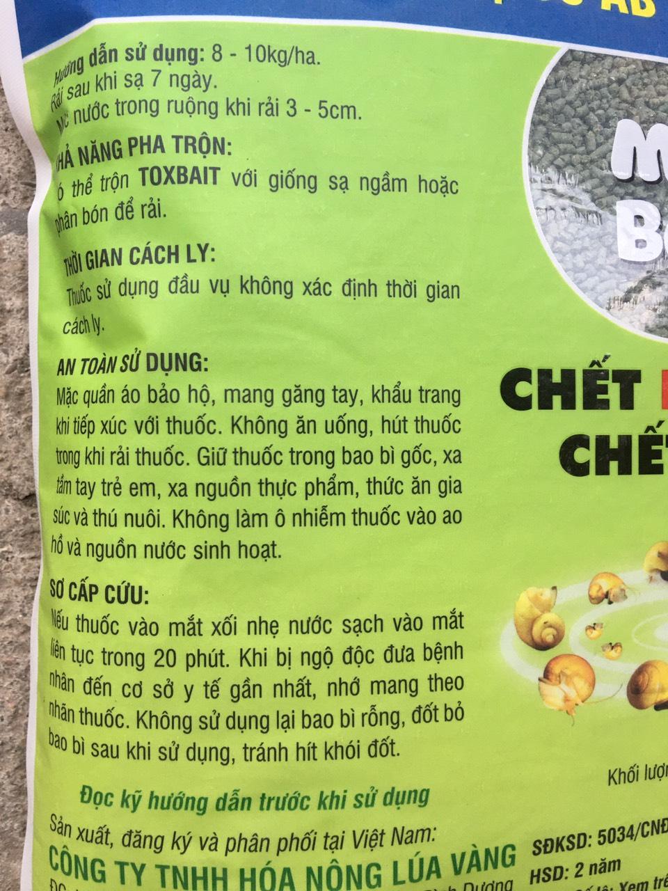 Bả diệt ốc sên Toxbait 60AB dạng hạt 1kg