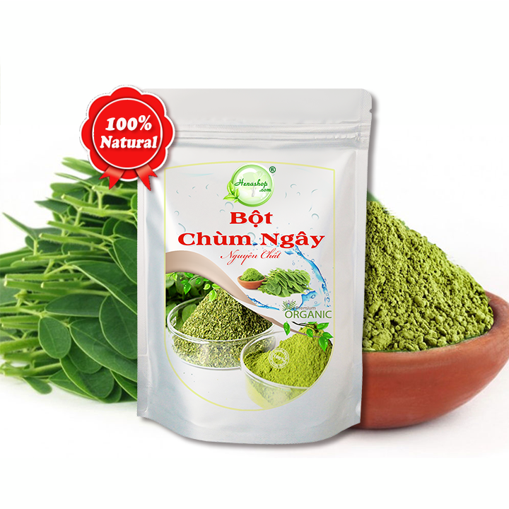 Bột Chùm Ngây da trắng sáng, làm mờ thâm 100gr - Henashop