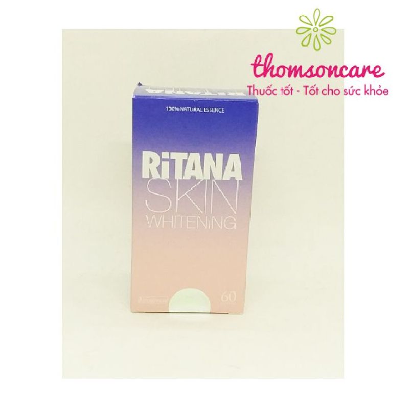 Ritana - Viên uống trắng da giúp da bật tông trắng hồng tự nhiên nhập khẩu
