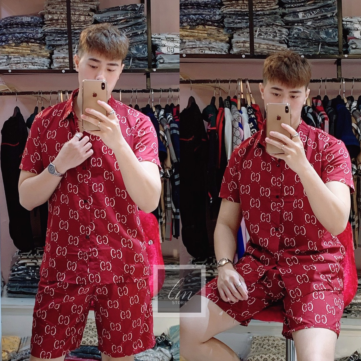 💝 ĐẲNG CẤP PHÁI MẠNH 💝 Bộ Quần Áo Pizama Nam Chất Liệu Kate Thái Cực Hot XV53