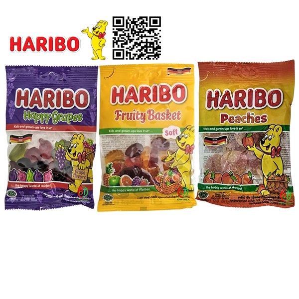 (HSD 2025) Kẹo dẻo Haribo của Đức gói 80g