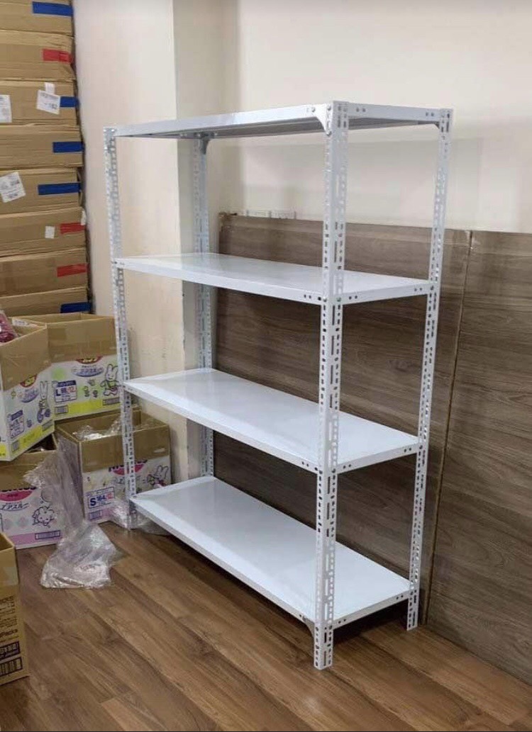 Kệ sắt v lỗ đa năng : dài 1m2 x rộng 40cm x cao 1m5 x 4 tầng