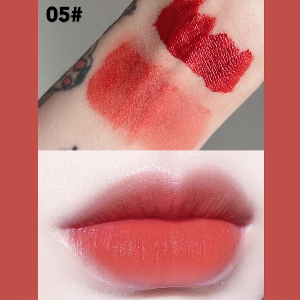 Son Herorange Matte lip color (MẪU MỚI) chất kem lì nhung mịn hàng nội địa trung | [Hàng mới về] Son kem HERORANGE chất nhung lì không phai màu cho nữ sinh