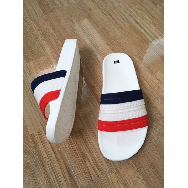 dép  quai ngang quai đỏ đen