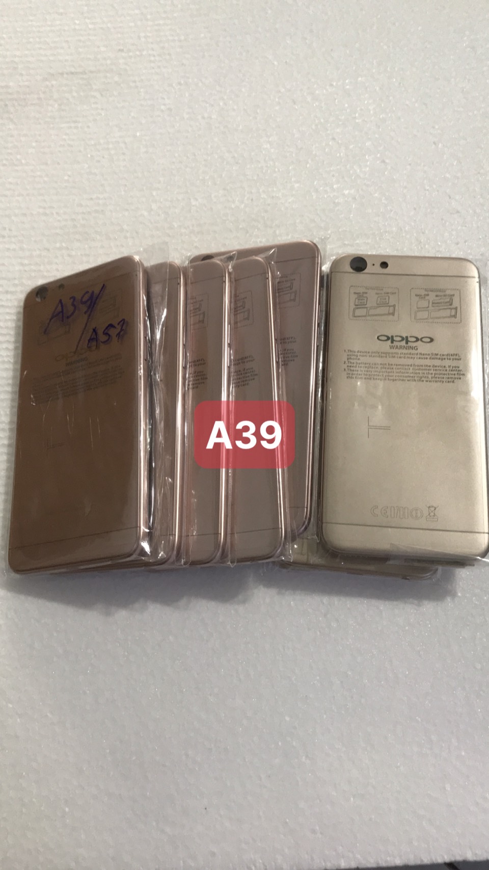 bộ xương vỏ a39/a57 -oppo (gồm cả nút bấn)