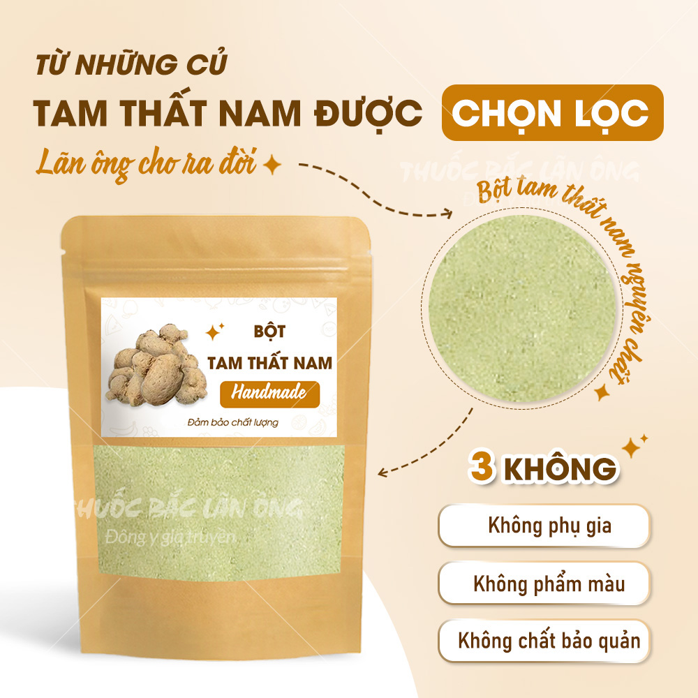 Nam Tam Thi Powder 100g, Pure, Fragrant, Smooth, Good for Health When Mixed and Drunk - Lan Ong