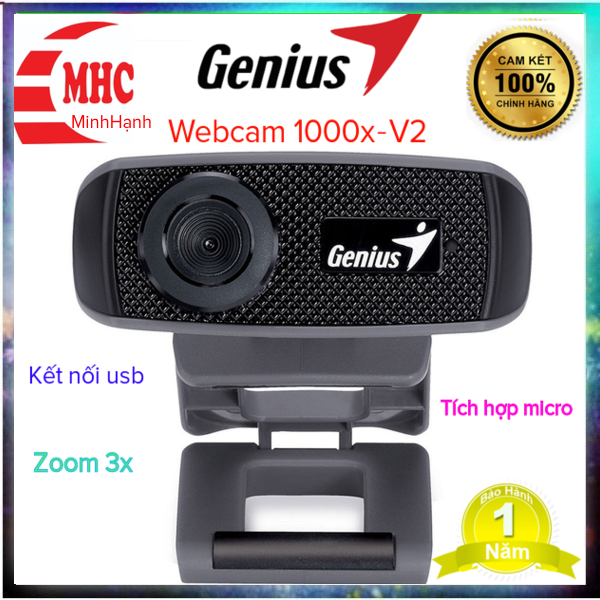 Webcam Genius Facecam 1000X V2 720p chính hãng