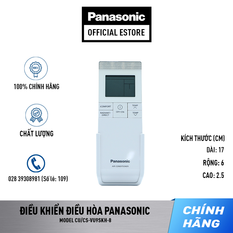 Điều khiển điều hòa panasonic cs-vu9skh-8| cs-vu12skh-8| cs-vu18skh-8 – remote panasonic model cs-vu9skh-8, mã acxa75c02110