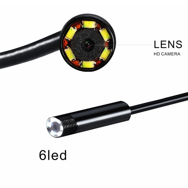 Camera nội soi 5.5mm đầu kết nối 2 trong 1 (hỗ trợ điện thoại Android và máy tính)