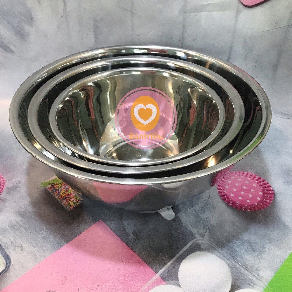 Tô Trộn/Âu Trộn Bột Inox 18cm-26cm