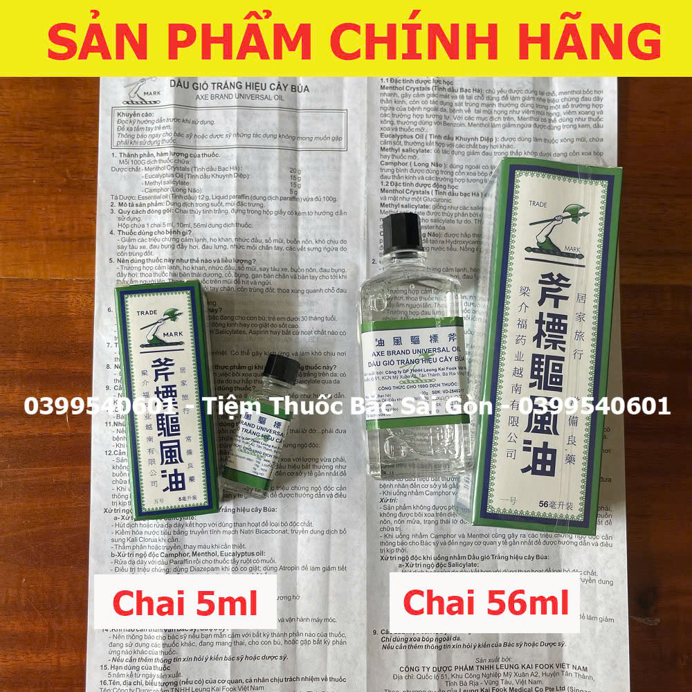 Dầu Gió Trắng Hiệu Cây Búa AXE Brand