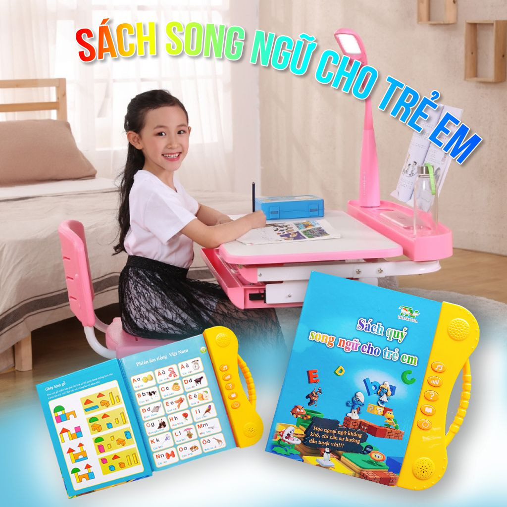 sách song ngữ điện tử thông minh cho bé,sách song ngữ anh -việt giúp bé vừa học vừa chơi có cả tiếng việt lẫn tiếng anh-dt 2