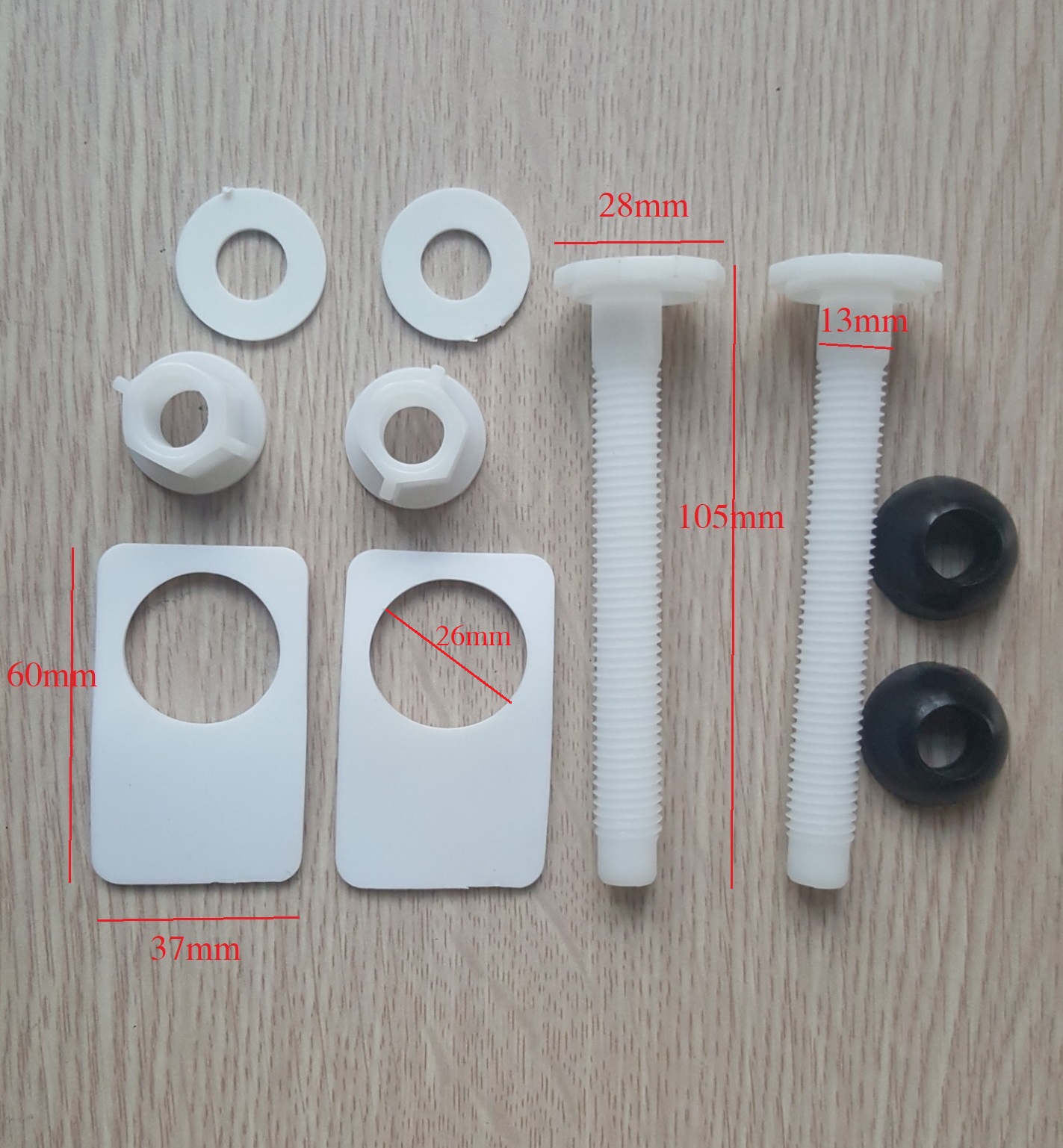 Ốc thùng nước bồn cầu ốc nắp bồn cầu đóng êm