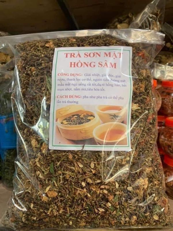 Sỉ toàn quốc 4kg trà sơn mật - hồng sâm