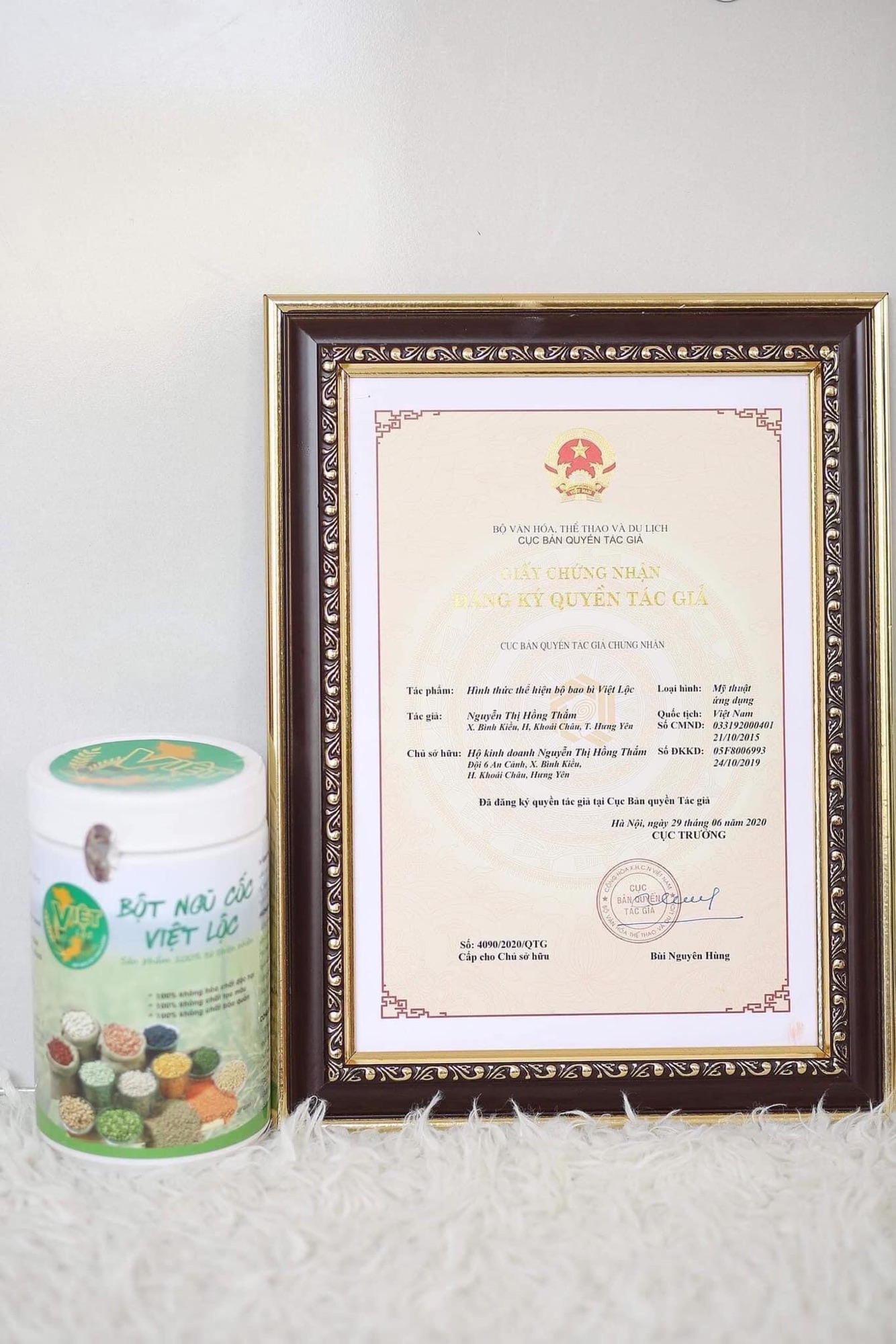 1 hộp Bột Ngũ Cốc Việt Lộc 500g