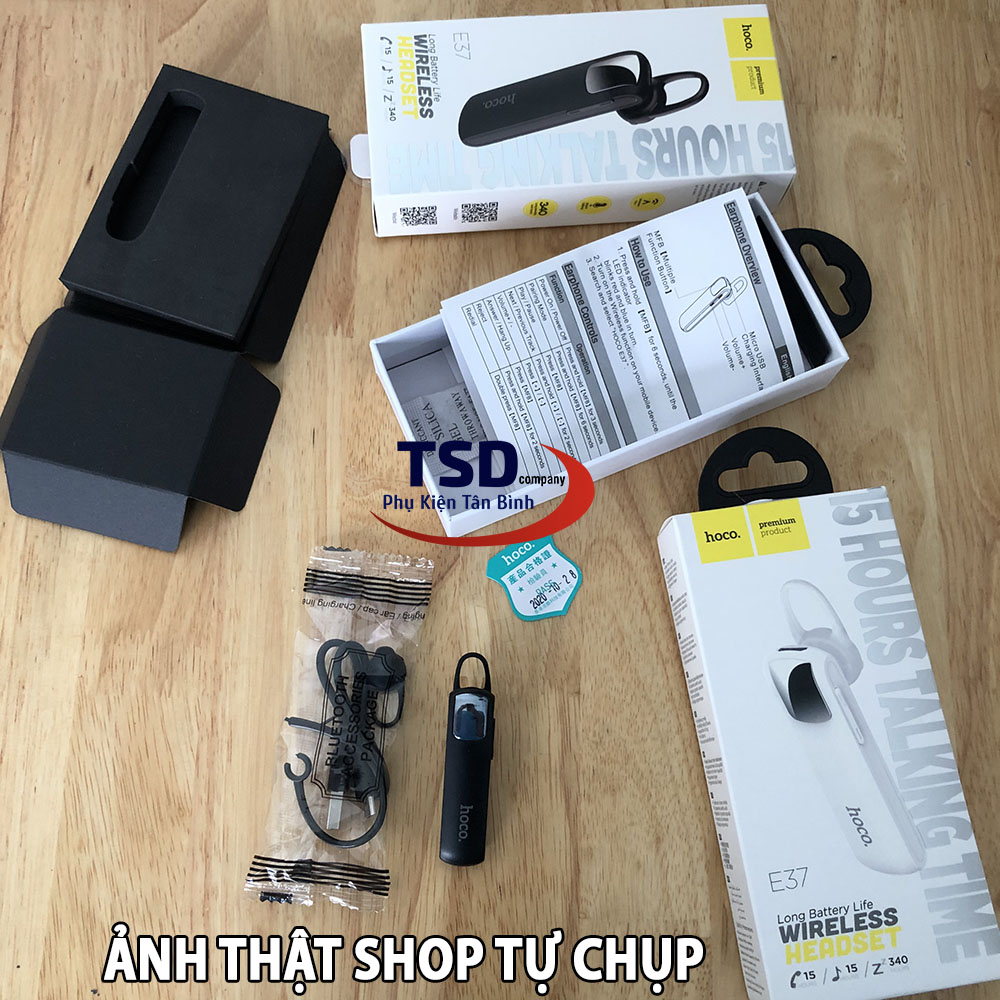 Tai Nghe Bluetooth Hoco E37 Chính Hãng Kết Nối Cùng Lúc 2 Điện Thoại