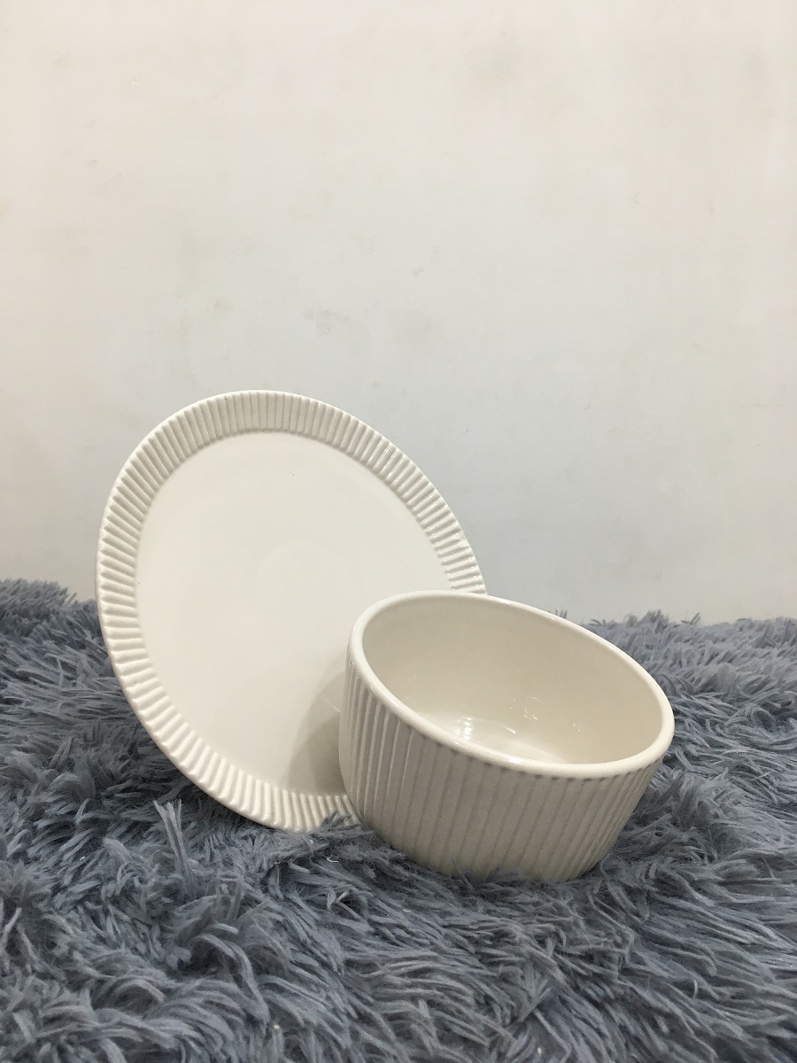 BỘ CHÉN DĨA 12X6.5 CM - GỐM SỨ CƯỜNG PHÁT