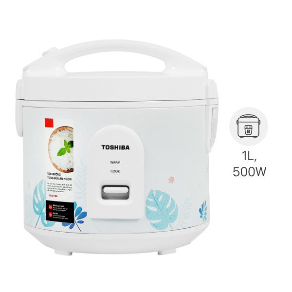 Toshiba rice cooker 1 liter rc-10jh2pv -authentic 100% new display 98- 99%-1 liter 2-4 people-Capacity: 500w-warranty 12 months