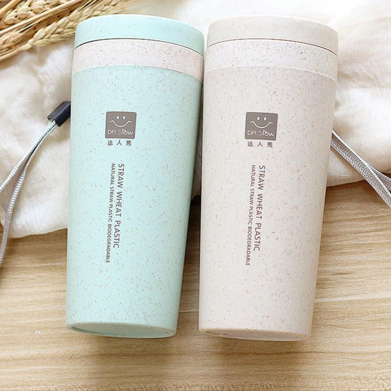 BÌNH UỐNG NƯỚC LÚA MẠCH DR SROW CÓ DÂY XÁCH 300ML CHẤT LƯỢNG - Bình đựng nước Lúa mạch Dr Srow - ly uông nước
