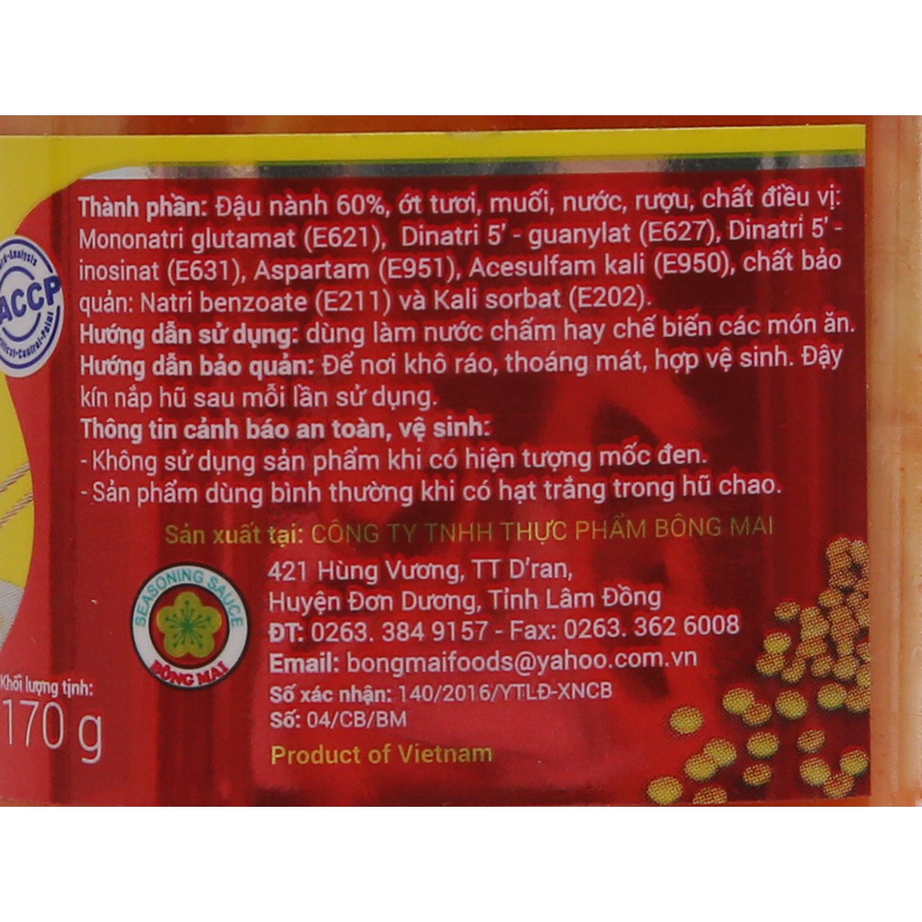Chao Bông Mai hũ (170g)