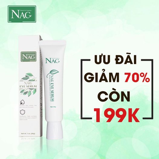 Kem giảm thâm quầng mắt siêu hiệu quả - nac eye serum