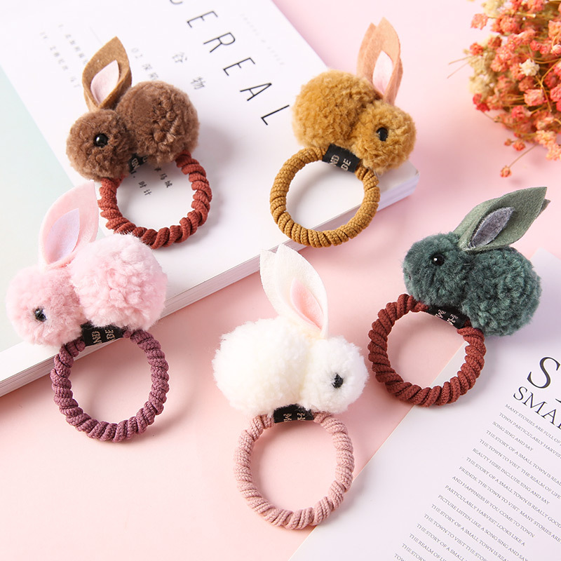DÂY BUỘC TÓC HÌNH THỎ (Nhiều màu) - [ Cột tóc nữ #Cột tóc thỏ#Cột tóc đẹp #Buộc tóc hình thú #Buộc tóc dễ thương #Buộc tóc nữ cute #Chun buộc tóc #Thun buộc tóc #Dây thun cột tóc]
