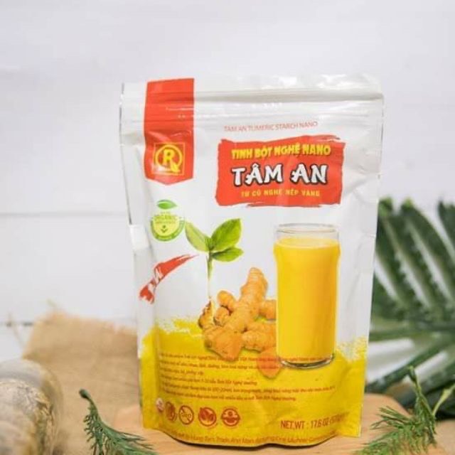1kg tinh bột nghệ Nano (gồm 2 bịch x500g)