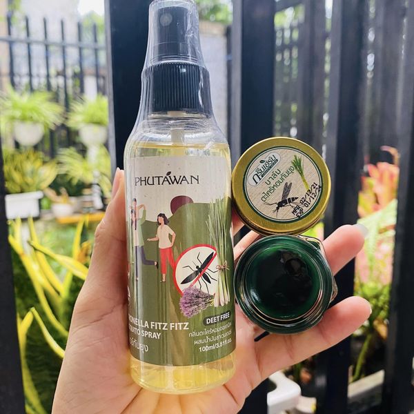 Phutawan mosquito control spray made in Thailand