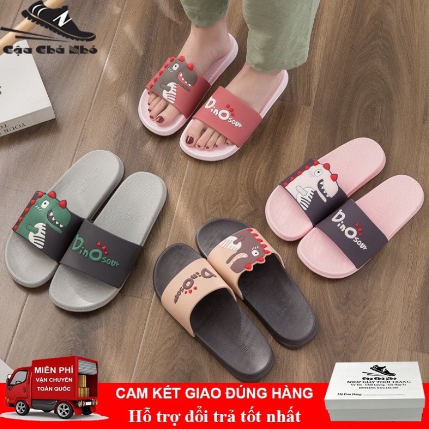 Dép Thời Trang Nữ Khủng Long Cute In Nổi 3D Thích Hợp Đi Mưa, Đi Biển,Đi Trong Nhà giá rẻ