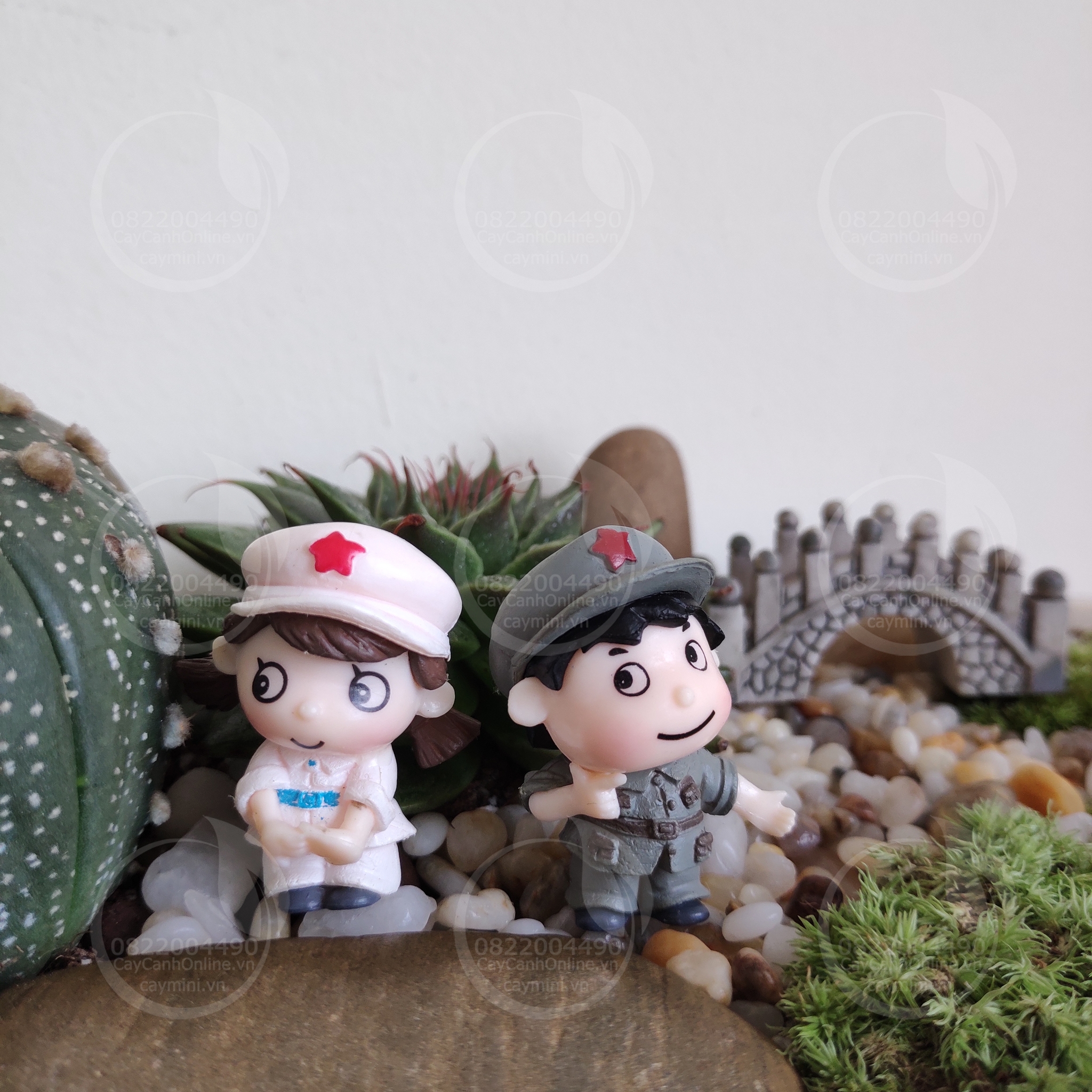 Cặp đôi lính - Phụ kiện trang trí tiểu cảnh Terrarium