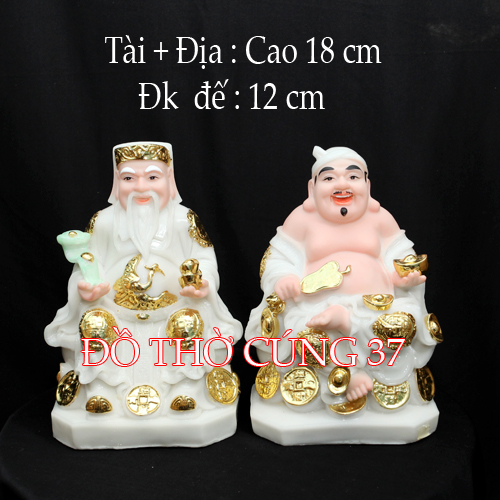 [ Cao 18 cm , 22 cm ] TƯỢNG THẦN TÀI  THỔ ĐỊA [ COMPOSITE + BỘT ĐÁ ]