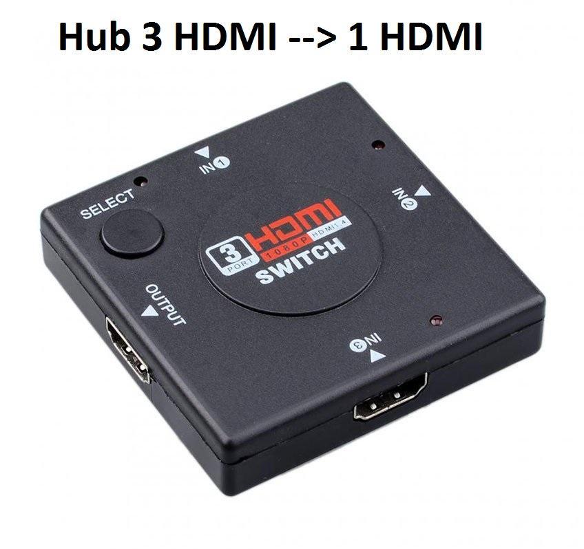 Hub Chia 3 HDMI ra 1 HDMI KHÔNG REMOTE