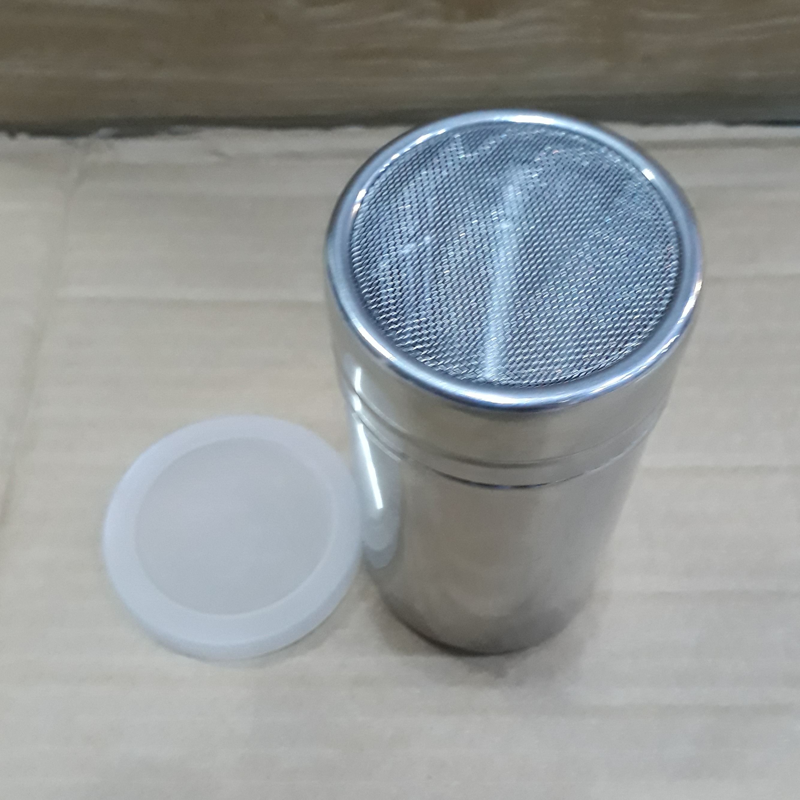 LỌ INOX RẮC BỘT CACAO MATCHA
