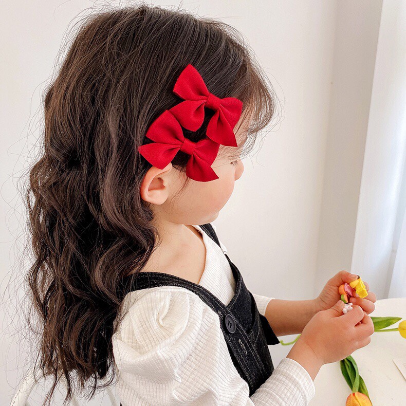 [MỚI] SET2 - KẸP TÓC NƠ BASIC PHONG CÁCH TIỂU THƯ ĐÁNG YÊU CHO BÉ - NUNAM SHOP