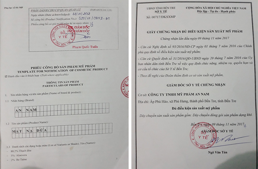 3 miếng mặt nạ dừa thiên nhiên