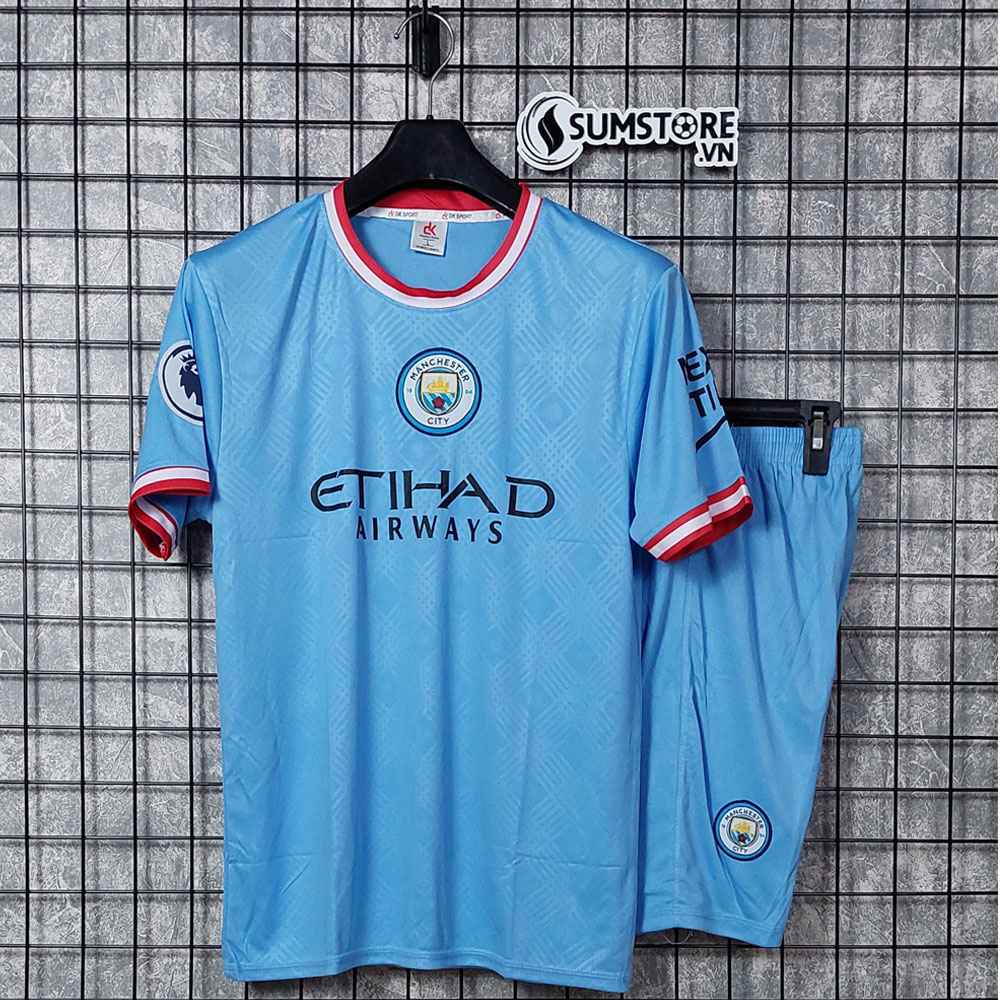[HCM]Áo Đấu Bóng Đá CLB Man City 2022 Vải Thun Lạnh Cao Cấp (Có Kèm Hình Thật)