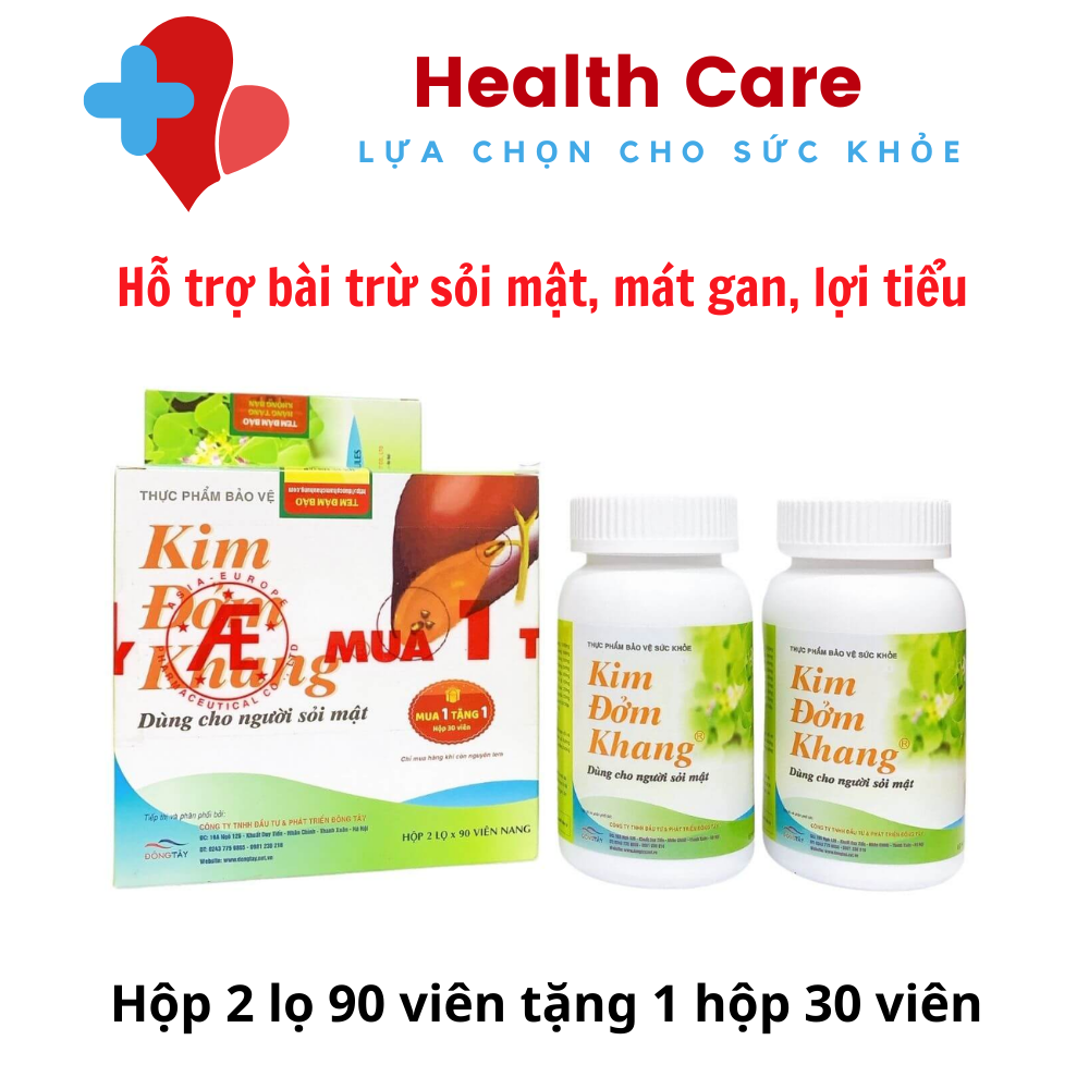 Kim đởm khang - hộp 2 lọ x 90 viên
