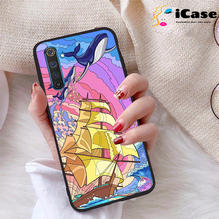 Ốp lưng Realme 6 Pro viền dẻo TPU BST Sea