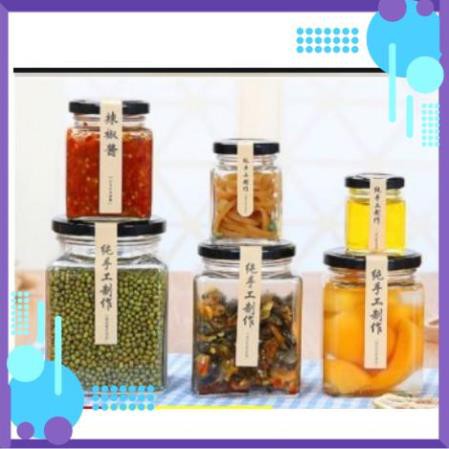 [HCM]Hũ Vuông Thủy Tinh 750ml