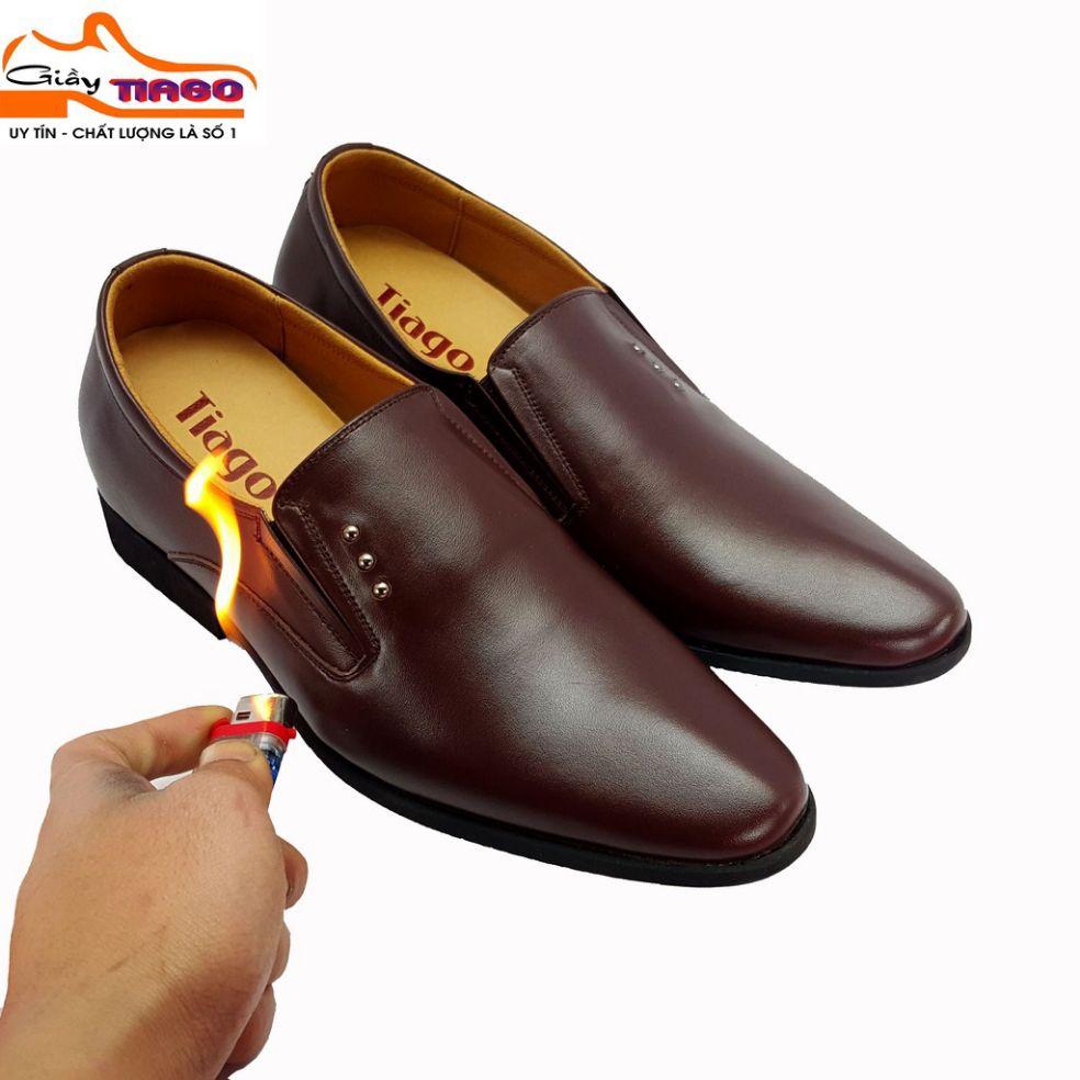 Giầy tăng chiều cao nam da bò giầy công sở nam giầy tây nam giầy lười nam giầy nam