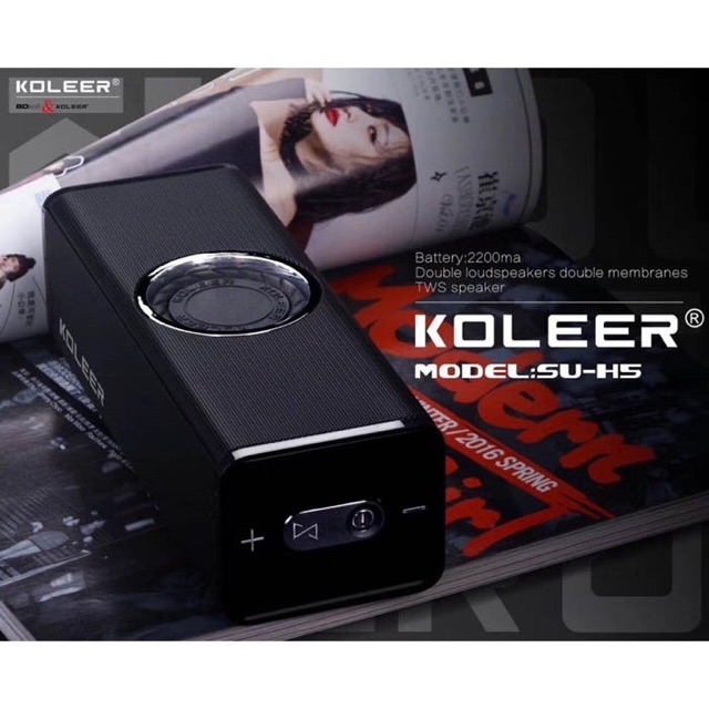 Loa bluetooth nghe nhạc Koleer SU-H5 2200mAh