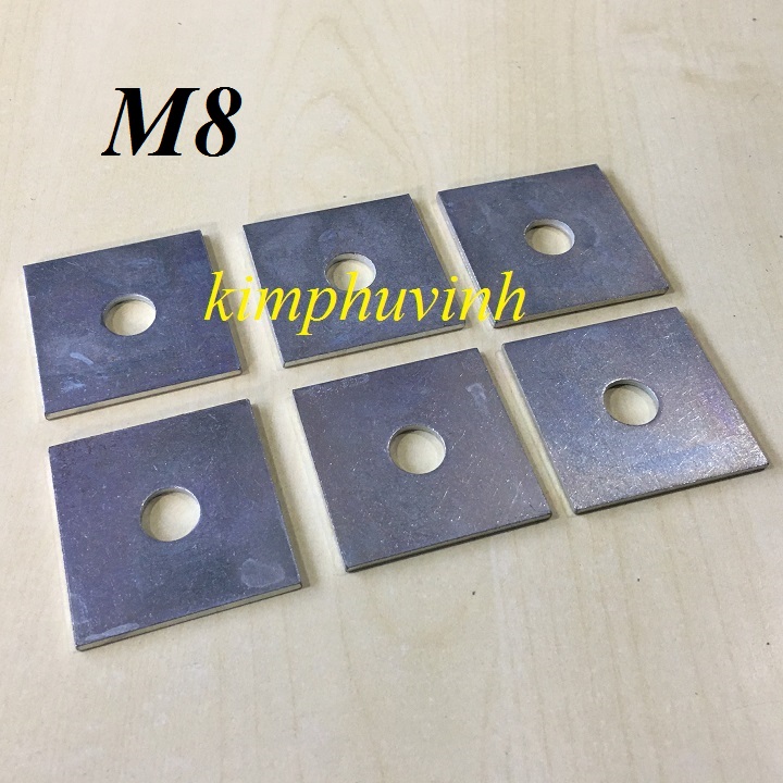 10 cái - m8 vòng đệm vuông - long đền vuông 8li