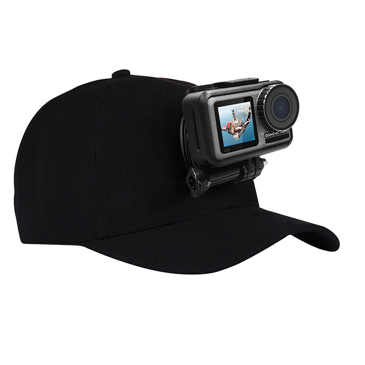 Mũ lưỡi trai gắn GoPro 8 / 7 / 6 / 5 và Action Cam hãng Puluz kèm đế và vít vặn