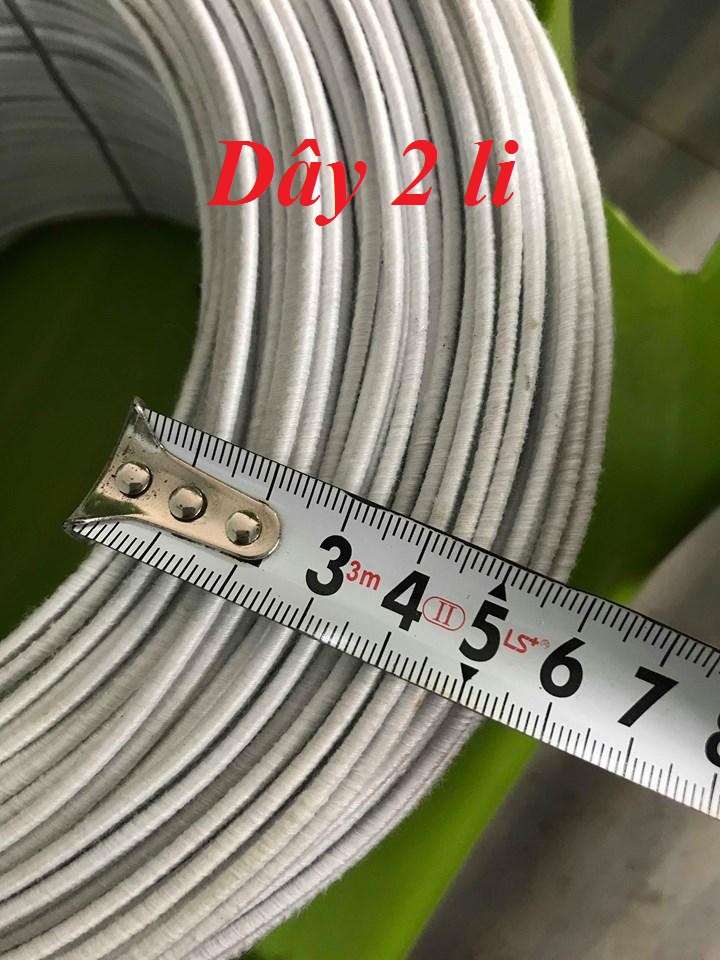 Dây nhôm bọc chỉ uốn cây 2 li cuộn 1kg, mềm dẻo, dễ uốn, dễ sử dụng, Độ bền cao.